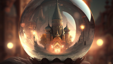 ©Clingendael - The Kremlin inside a crystal ball, as imagined by generative AI