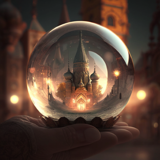©Clingendael - The Kremlin inside a crystal ball, as imagined by generative AI