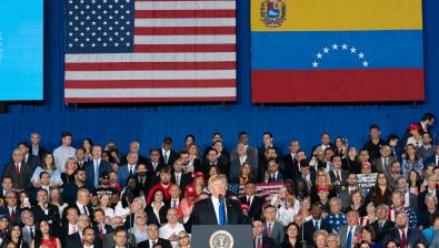 President Trump delivers remarks to the Venezuelan American Community / Wikimedia Common