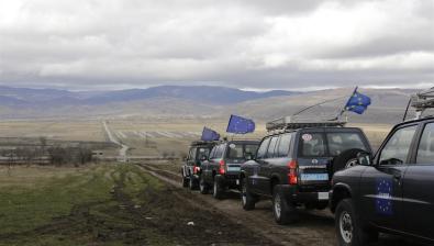 On patrol in Field Office Gori Area of Operations © EUMM